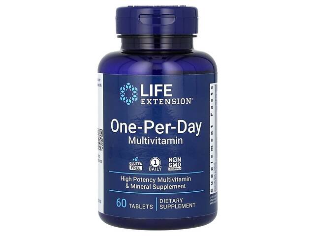 Мультивітаміни Life Extension One-Per-Day Multivitamin 60 tabs (1086-2022-10-1962) - Фото 1