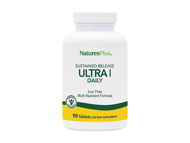 Мультивитамины Nature's Plus Ultra I Multi Iron-Free 90 таблеток - Фото 1