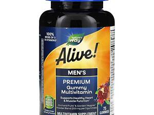 Мультивитамины Natures Way Alive!® Men's 50+ Gummy 75 gummies Nature's Way (1086-2023-10-2169)