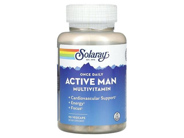 Мультивитамины Solaray Once Daily Active Man 90 veg caps (1086-2023-10-3432) - Фото 1