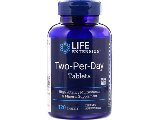 Мультивитамины, Two-Per-Day Tablets, Life Extension, 120 таб. - Фото NaN Мультивитамины, Two-Per-Day Tablets, Life Extension, 120 таб. - Фото NaN