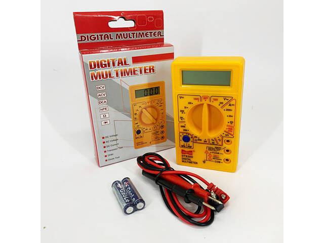 Мультиметр HAOYUE DT830D yellow - Фото 1