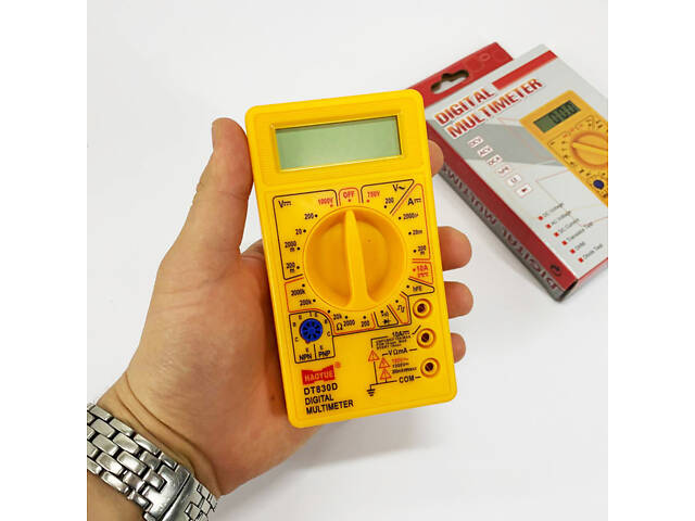 Мультиметр HAOYUE DT830D yellow - Фото 2