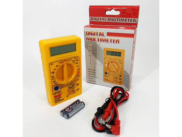Мультиметр HAOYUE DT830D yellow - Фото 3