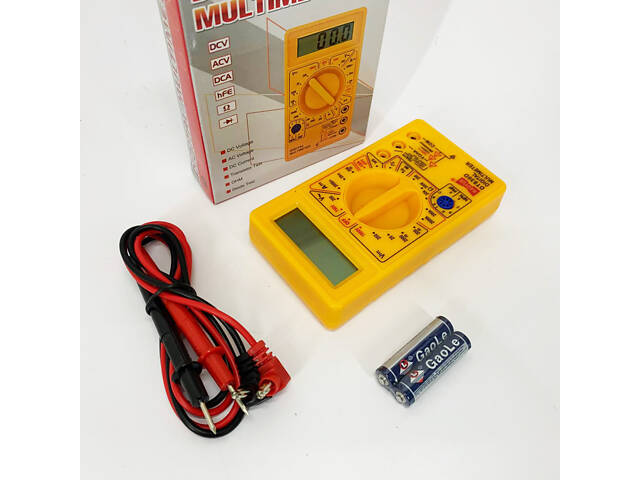 Мультиметр HAOYUE DT830D yellow - Фото 5