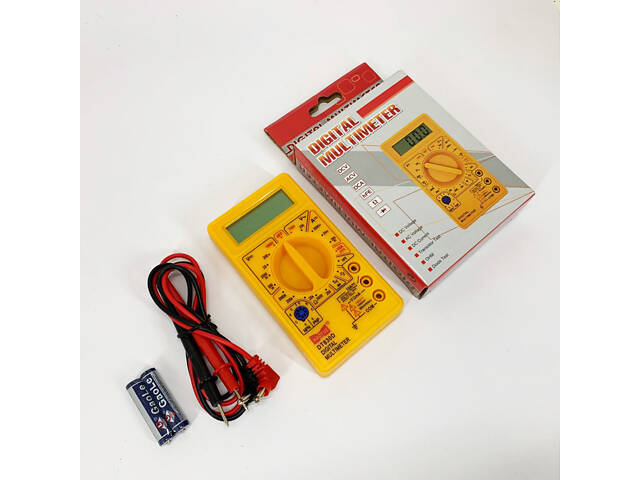 Мультиметр HAOYUE DT830D yellow - Фото 7