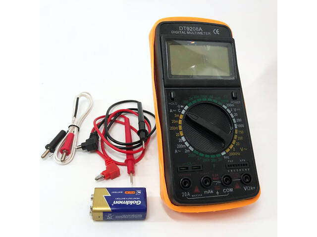 Мультиметр цифровий Digital DT-9208A універсальний, мультиметр для дому, гарний мультиметр - Фото 8