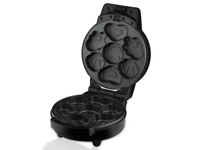 Мультипекар Sokany SK-08105 5 в 1 600 Вт з антипригарними панелями: для вафель, коржів, пончиків, горішків, фігурного печива - Фото 2