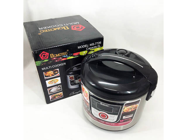 Мультиварка електрична пароварка рисоварка Domotec MS-7726 5л/12 програм Майстер Шеф 1500 Вт - Фото 3