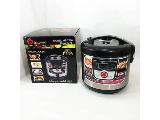 Мультиварка електрична пароварка рисоварка Domotec MS-7726 5л/12 програм Майстер Шеф 1500 Вт - Фото 6