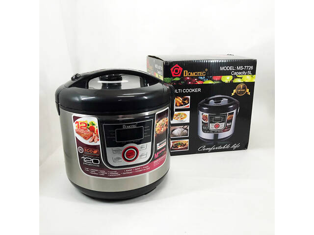 Мультиварка електрична пароварка рисоварка Domotec MS-7726 5л/12 програм Майстер Шеф 1500 Вт - Фото 10