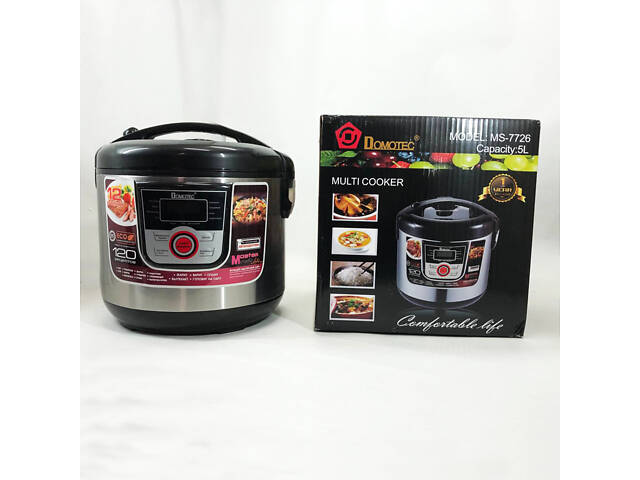 Мультиварка електрична пароварка рисоварка Domotec MS-7726 5л/12 програм Майстер Шеф 1500 Вт - Фото 12