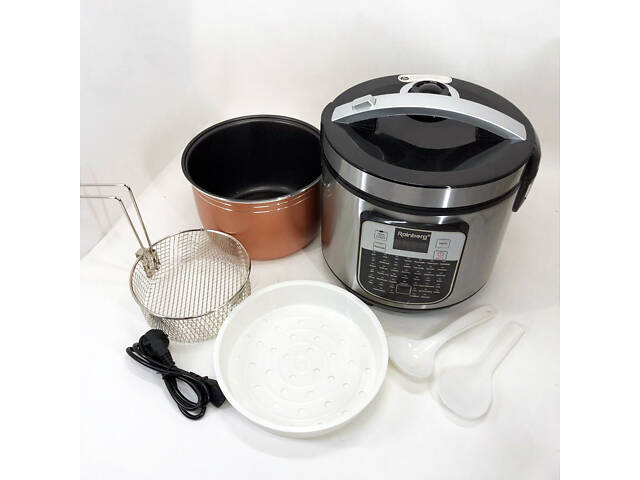 Мультиварка пароварка Rainberg RB-6209 45 програм 6л 1000W, Сенсорна мультиварка рисоварка - Фото 10