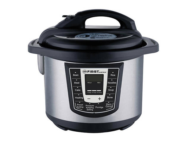 Мультиварка-скороварка First FA-5130 1000 Вт срібляста - Фото 1