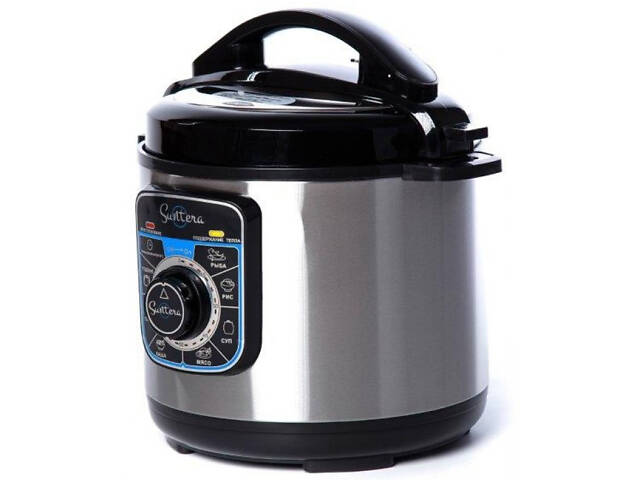 Мультиварка-скороварка SUNTERA SPC-1100 1000 Вт, пароварка для кухні побутова, антипригарні рисоварки - Фото 3