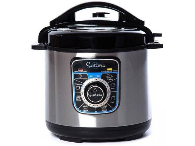Мультиварка-скороварка SUNTERA SPC-1100 1000 Вт, пароварка для кухні побутова, антипригарні рисоварки - Фото 4