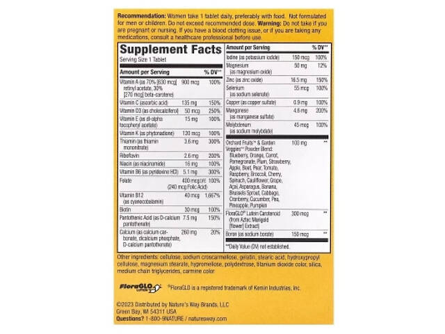 Мультивітамін Nature's Way Мультивітаміни повного комплексу для жінок 50+, Alive! Women (NWY-13662) - Фото 3