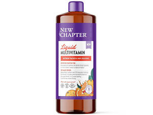 Мультивитамины для всей семьи, Vegan Liquid Multivitamin for the Whole Family, New Chapter, жидкие, веган, апельсин-манг