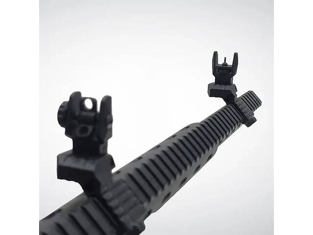 Мушка и целик 45°, DLG Tactical DLG-184, низкие, складные, на Picatinny - Фото 5