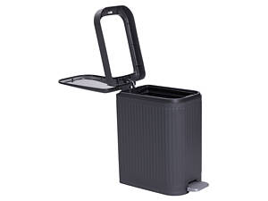 Мусорное ведро с педалью 5л ведро для мусора с крышкой и педалью Серый HP-45-12G