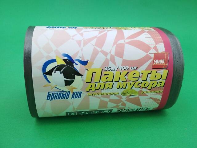 Сміттєвий пакет 35литров (100шт) КОК (1 рул) - Фото 1