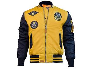 Бомбер Top Gun MA-1 Color Block Bomber Jacket (желто-синий)