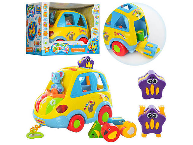 Музична розвиваюча іграшка-сортер Автошка 9198, світлові ефекти, HOLA - Фото 2