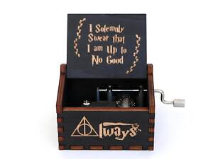 Музыкальная шкатулка Harry Potter деревянная с мелодией — оригинальный подарок для фанатов Гарри Поттера, музыкальная шк
