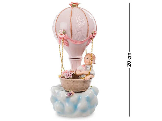 Музична Статуетка Дівчинка на повітряній кулі Pavone AL32031 - Фото 1