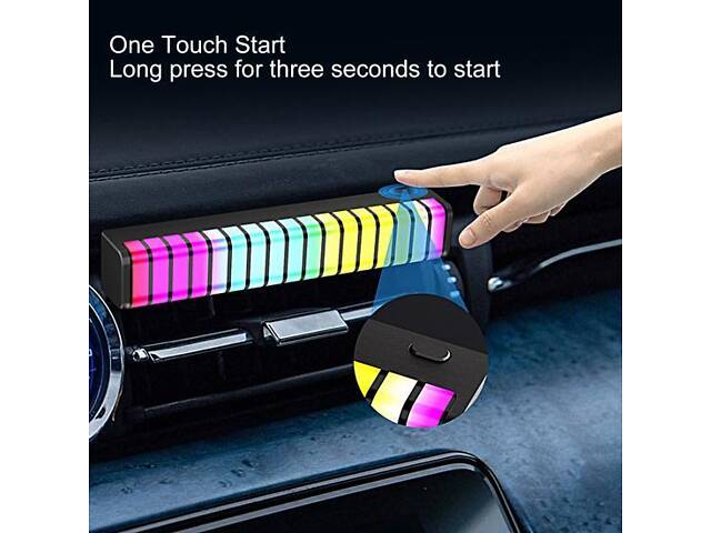 Музичний автомобільний RGB-дифузор у формі ритму F1 Аромадифузор в авто - Фото 2