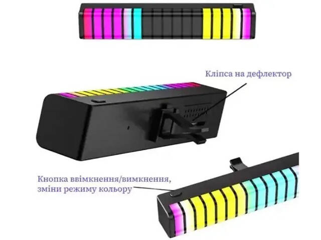 Музичний автомобільний RGB-дифузор у формі ритму F1 Аромадифузор в авто - Фото 5