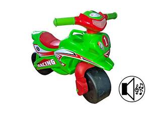 Музичний мотоцикл велобіг Долоні зелений 0139/5