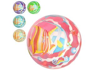 Мяч детский 23 см MS 3007 рисунок ПВХ 57-63г 5 цветов