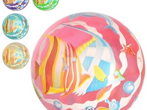 Мяч детский 23 см MS 3007 рисунок ПВХ 57-63г 5 цветов