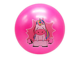Мяч детский Единорог MS 3772(Pink) диаметр 9 дюймов