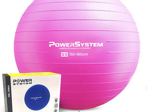 Мяч для фитнеса (фитбол) Power System PS-4011 Ø55 cm PRO Gymball Pink