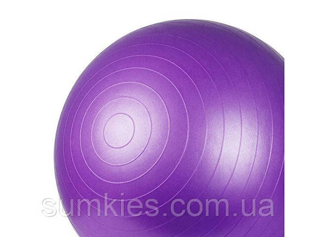 М'яч для фітнесу (фітбол) Power System PS-4011 Ø55 cm PRO Gymball Purple - Фото 10