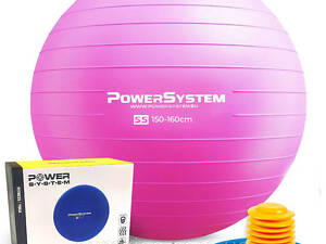 М'яч для фітнесу (фітбол) Power System PS-4018 Ø85 cm PRO Gymball Pink