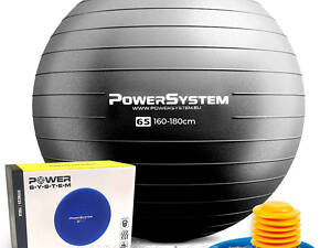 М'яч для фітнесу (фітбол) Power System PS-4012 Ø65 cm PRO Gymball Black