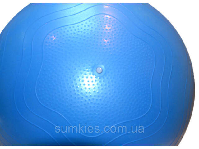 М'яч для фітнесу (фітбол) укріплений PowerPlay 4000 Ø65 cm Premium Gymball Anti-Burst Синій + помпа - Фото 8