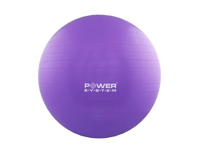 М'яч для фітнесу та гімнастики POWER SYSTEM PS-4011 55 cm Purple (PS-4011_55cm_Purple) - Фото 1