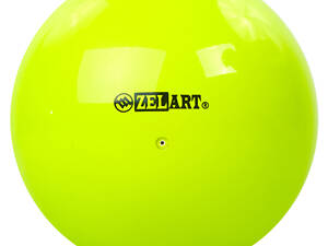 М'яч для художньої гімнастики Zelart RG200 20см Жовтий