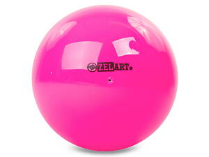 М'яч для художньої гімнастики Zelart RG200 20см Яскраво-Рожевий