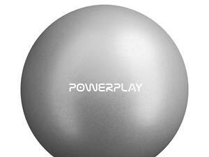 М'яч для пілатесу, йоги та реабілітації PowerPlay PP_4415 Body Shape Ball 22 см Сірий