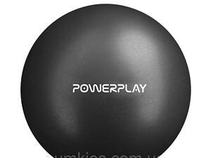 М'яч для пілатесу, йоги та реабілітації PowerPlay PP_4415 Body Shape Ball 22 см Чорний