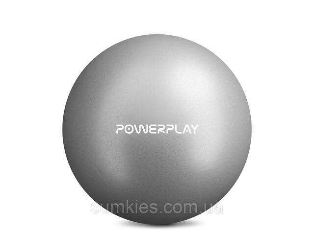 М'яч для пілатесу, йоги та реабілітації PowerPlay PP_4415 Body Shape Ball 22 см Сірий - Фото 3
