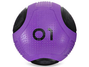М'яч медичний Zelart FI-2620-1 1кг Фіолетовий-Чорний