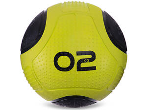 М'яч медичний Zelart FI-2620-2 2кг Зелений-Чорний