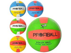 Мяч волейбольный VA 0016 Official size, поверхность резина, вес 260-300 г., размер 5, ассортимет 5 цветов