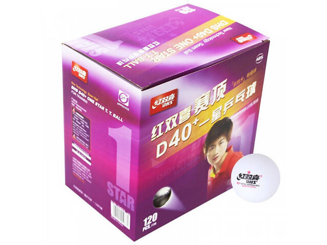 Мячи для настольного тенниса DHS Cell-Free Dual 40+ мм 1* 120 шт. - Фото 3